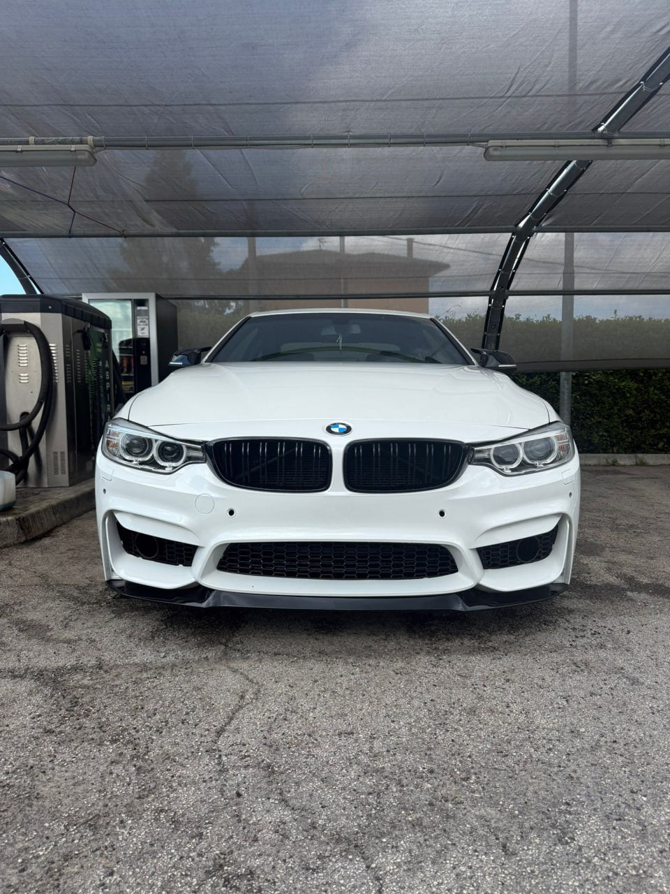 0318🔥PARAURTI ANTERIORE LOOK M4 CON SPLITTER ABS PER BMW SERIE 4 F32 F33🔥