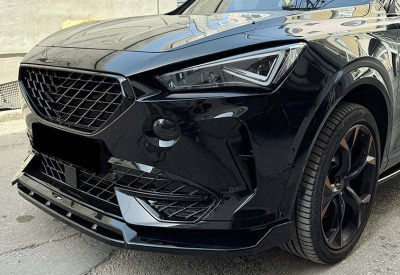 🔥SPLITTER ANTERIORE PER SEAT CUPRA FORMENTOR MK1 (2020+) NERO LUCIDO🔥