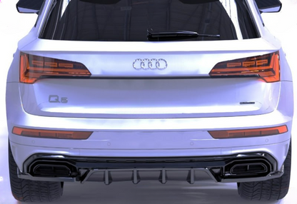🔥DIFFUSORE POSTERIORE PER AUDI Q5 MK2 FACELIFT (2021+) – S/S LINE V1 STYLE🔥