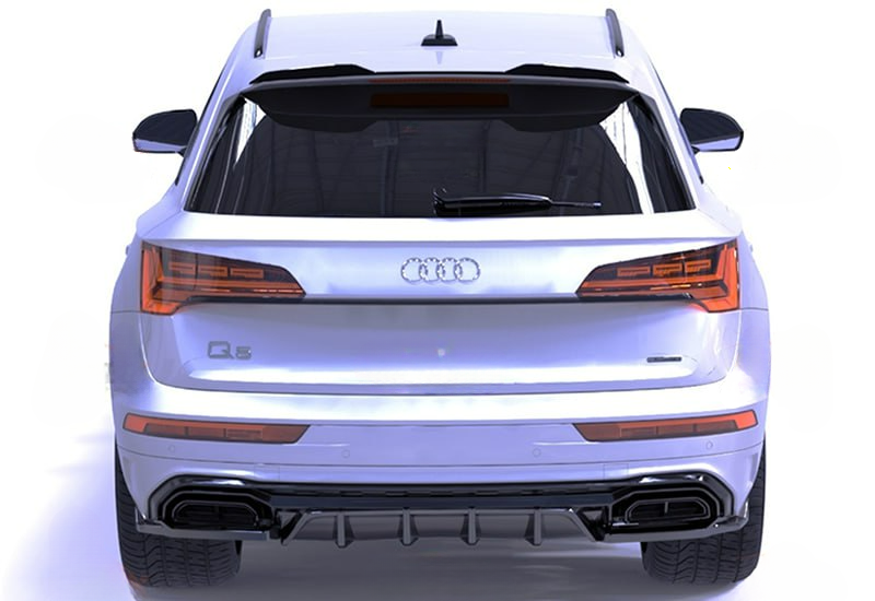 🔥DIFFUSORE POSTERIORE PER AUDI Q5 MK2 FACELIFT (2021+) – S/S LINE V1 STYLE🔥