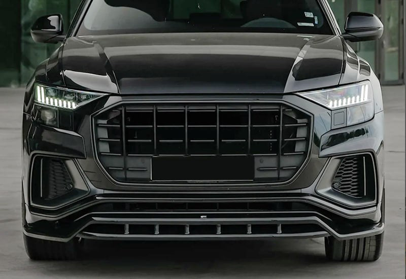 🔥SPLITTER ANTERIORE PER AUDI Q8 S MK1 (2019+) – A PLUS S/S LINE V1 STYLE 🔥
