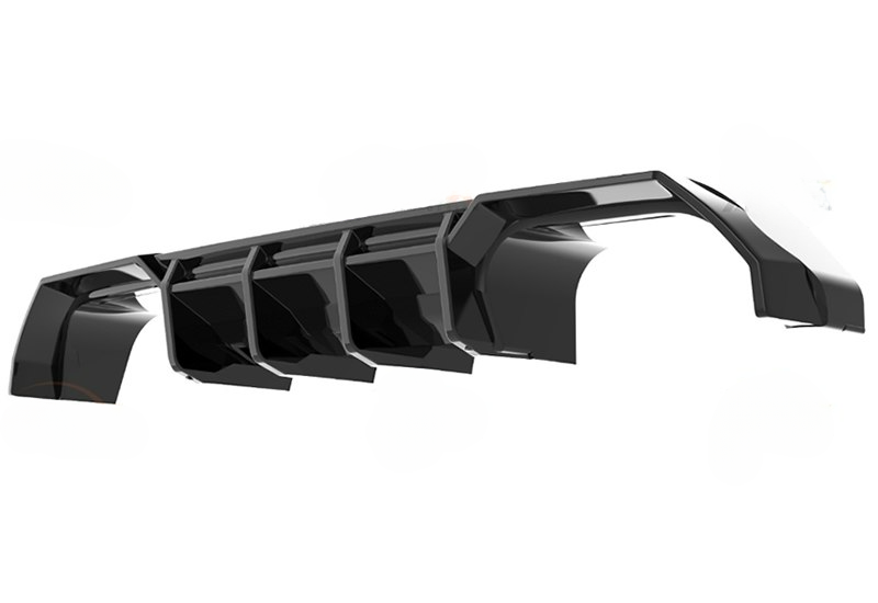 🔥DIFFUSORE POSTERIORE PER BMW M4 F82 (2014+) – A PLUS STYLE – NERO LUCIDO 🔥