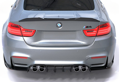 🔥DIFFUSORE POSTERIORE PER BMW M4 F82 (2014+) – A PLUS STYLE – NERO LUCIDO 🔥
