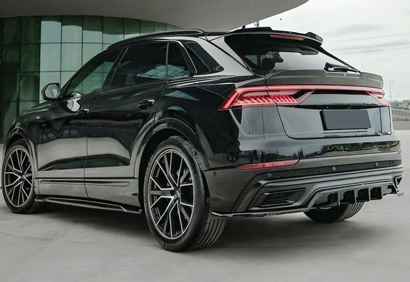 🔥SOTTO MINIGONNE PER AUDI Q8 S MK1 (2019+) SIDE SKIRT EXTENSION A PLUS STYLE🔥