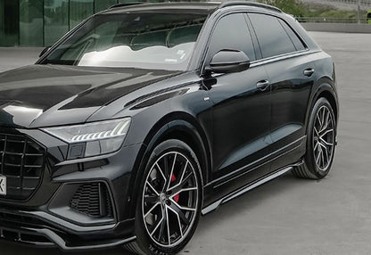 🔥SOTTO MINIGONNE PER AUDI Q8 S MK1 (2019+) SIDE SKIRT EXTENSION A PLUS STYLE🔥