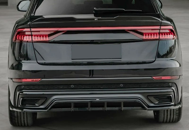 🔥SOTTO DIFFUSORE POSTERIORE PER AUDI Q8 S MK1 (2019+) – A PLUS S/S LINE STYLE🔥