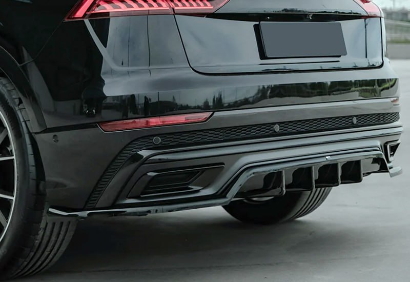 🔥SOTTO DIFFUSORE POSTERIORE PER AUDI Q8 S MK1 (2019+) – A PLUS S/S LINE STYLE🔥