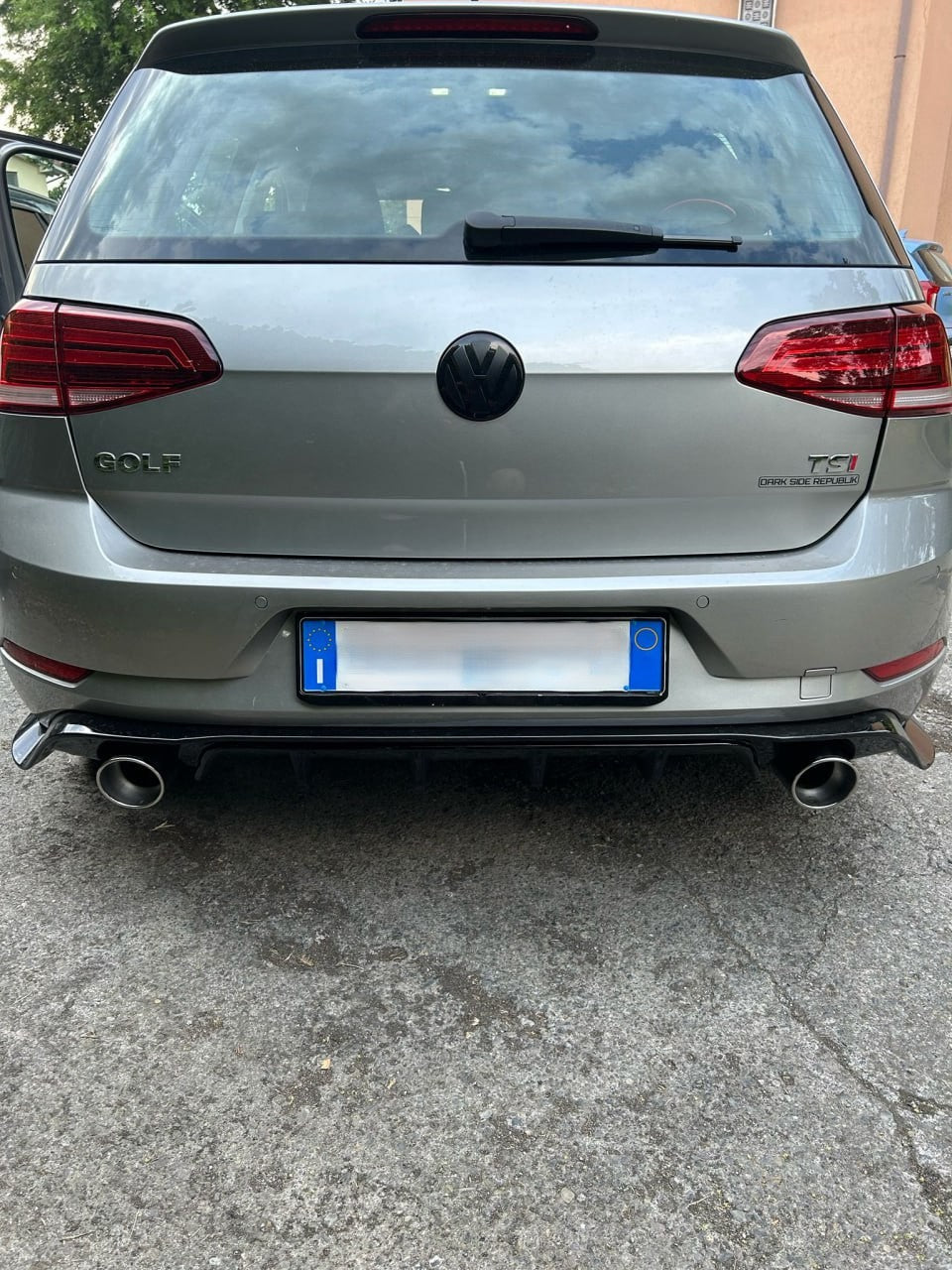 2991✨DIFFUSORE POSTERIORE LOOK SPORTIVO PER VW GOLF 7 FACELIFT (2017–2020)✨