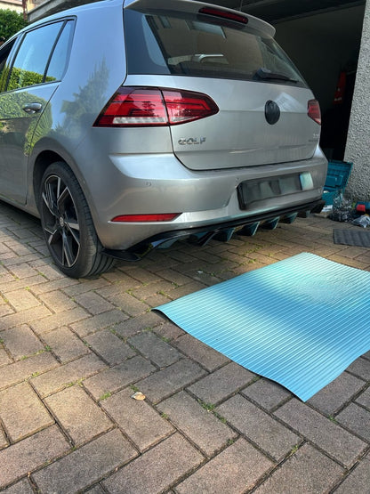 2991✨DIFFUSORE POSTERIORE LOOK SPORTIVO PER VW GOLF 7 FACELIFT (2017–2020)✨