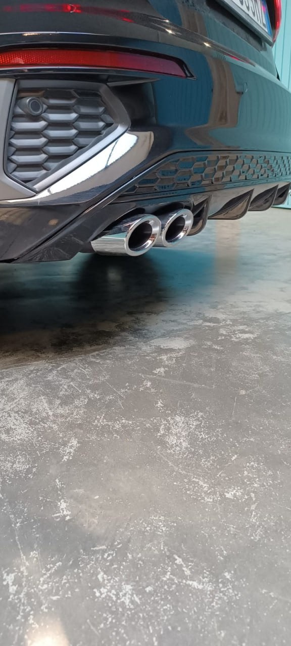 1085🔥DIFFUSORE POSTERIORE LOOK S3 PER AUDI A3 8Y SPORTBACK (2020+)NERO LUCIDO🔥