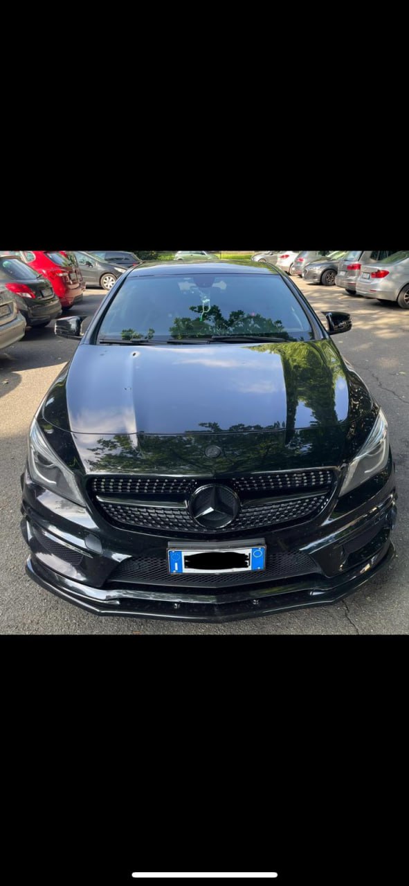 💥SPLITTER ADATTO PER MERCEDES W176 2012-2015 AMG A45 NERO LUCIDO💥