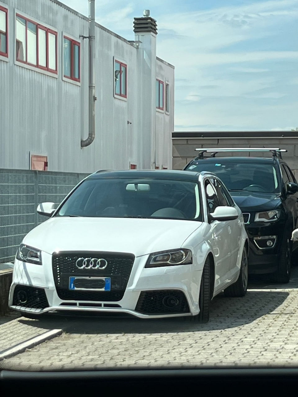 ✨PARAURTI ANTERIORE RS3 STYLE PER AUDI A3 8P SPORTBACK / CABRIO (2009–2012)✨