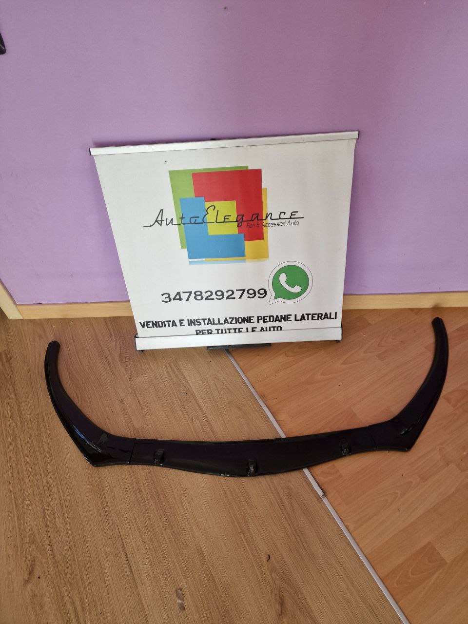 0274 ✨ALFA ROMEO GIULIETTA SPOILER SOTTO PARAURTI ANTERIORE SPLITTER ABS NERO✨