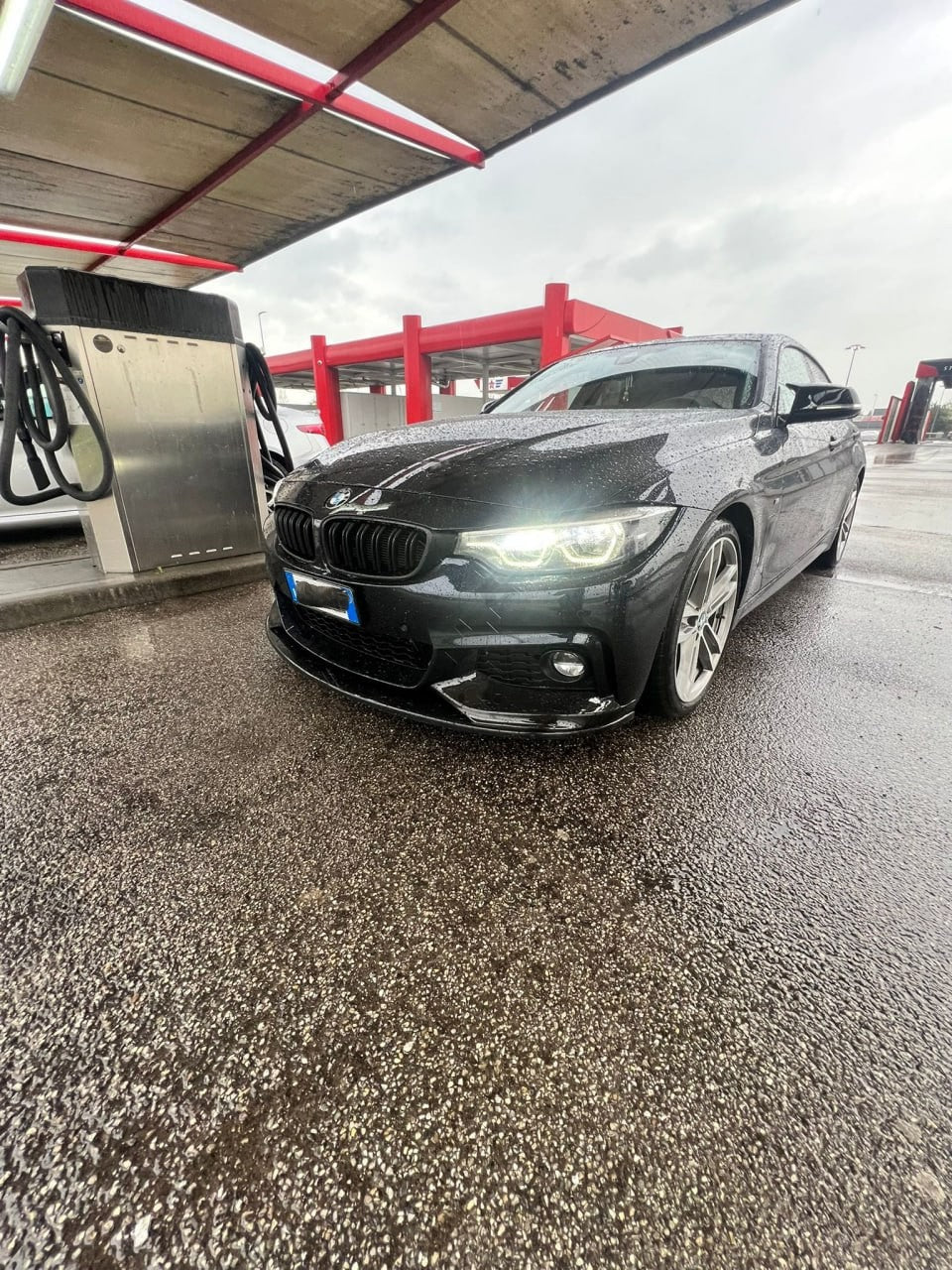 1188🔥SOTTO PARAURTI ADATTO PER BMW SERIE 4 F32 F33 F36 MSPORT NERO LUCIDO🔥