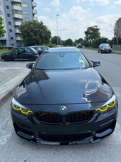 0318🔥PARAURTI ANTERIORE LOOK M4 CON SPLITTER ABS PER BMW SERIE 4 F32 F33🔥