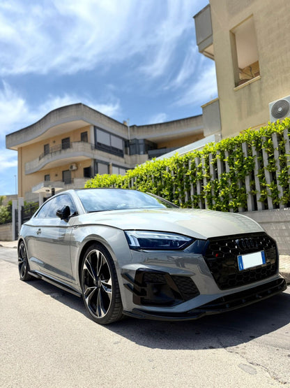 🔥0884 SPLITTER SUITABLE FOR AUDI A5 F5 2016-2019 SLINE S5 GLOSSY BLACK🔥