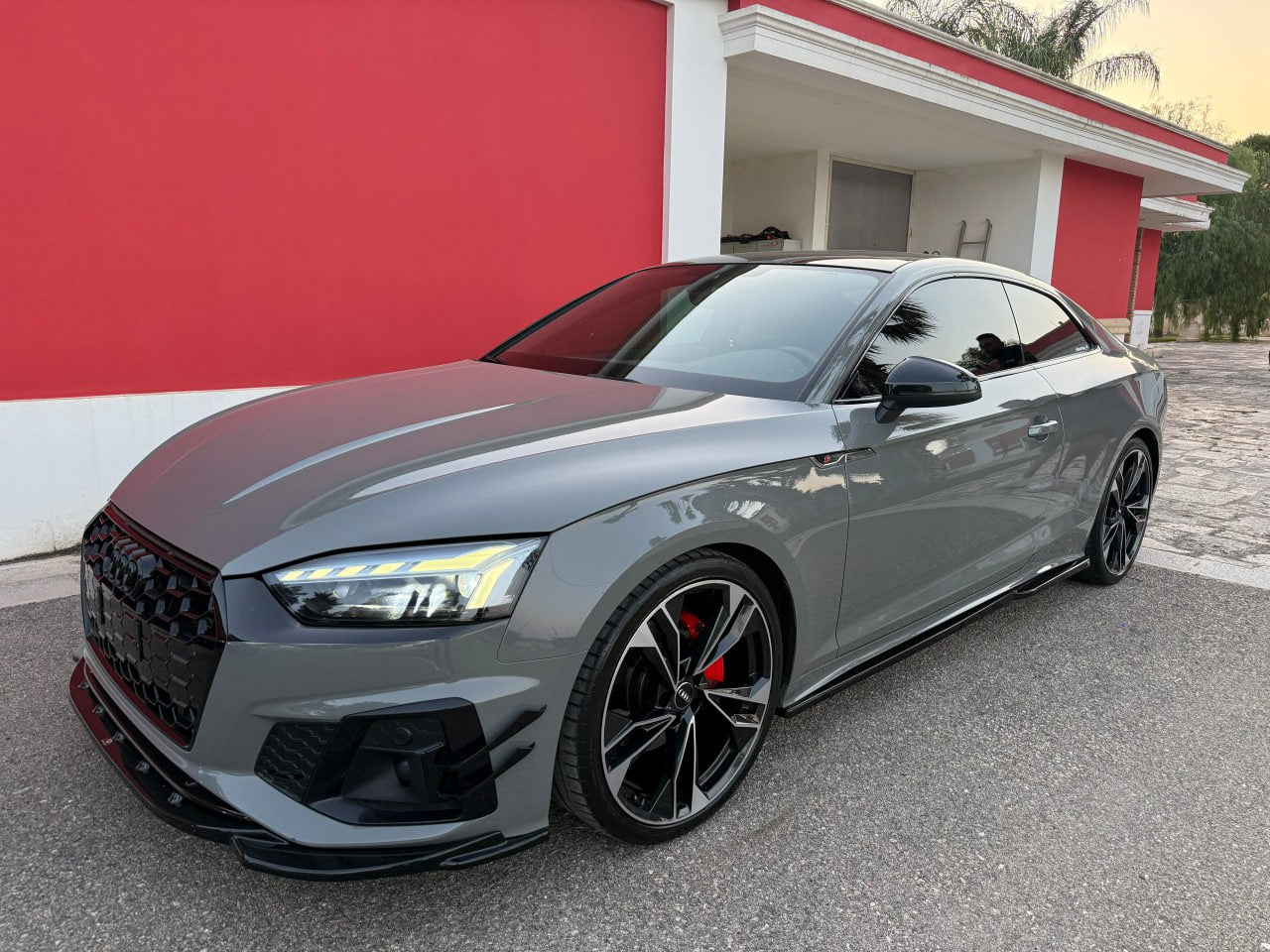 🔥0884 SPLITTER SUITABLE FOR AUDI A5 F5 2016-2019 SLINE S5 GLOSSY BLACK🔥