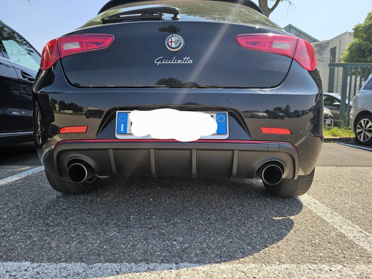 0061⭐DIFFUSORE ADATTO PER ALFA ROMEO GIULIETTA NERO LUCIDO ⭐