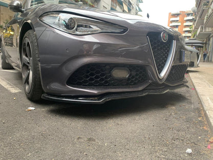 💖 SPLITTER ALFA ROMEO ADATTO PER GIULIA STANDARD IN NERO LUCIDO ABS 💖