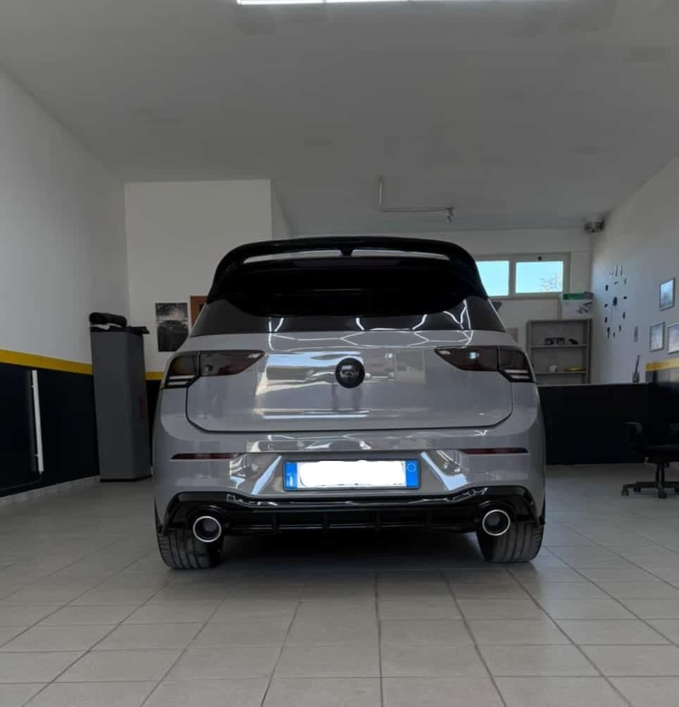 🔝DIFFUSORE POSTERIORE VW GOLF 8 VIII 2019+ SOTTO PARAURTI TERMINALI GTI ABS 1+1