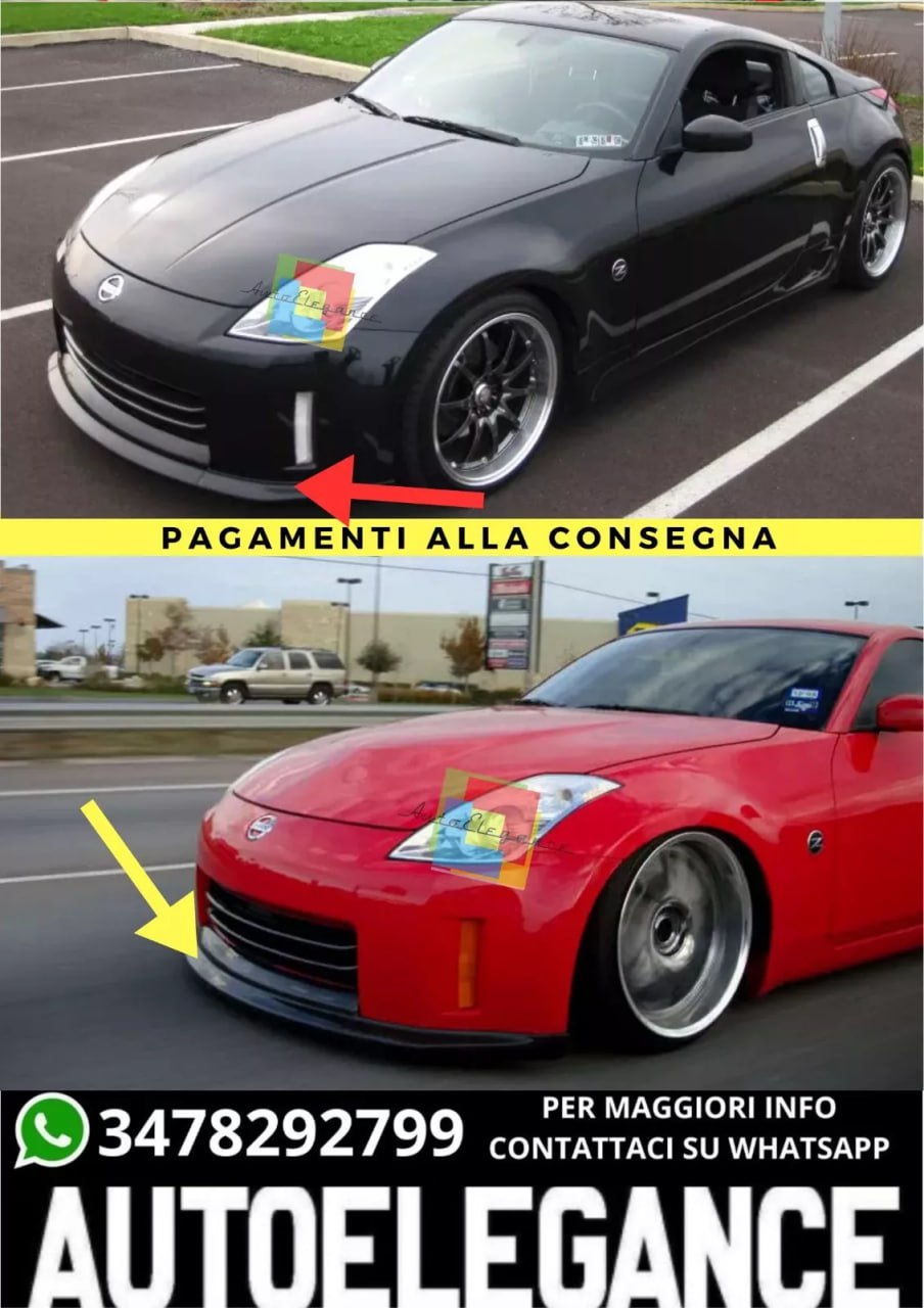 ART.2277 🔥SOTTO PARAURTI ADATTO PER NISSAN 350Z FACELIFT GREZZO🔥