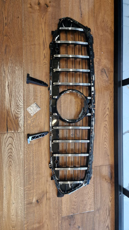 ART.2280 🔥GRIGLIA ADATTO PER MERCEDES CLA W118 2024+ LOOK GT CROMATA🔥