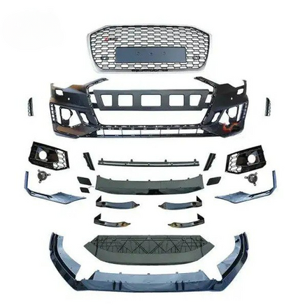💕PARAURTI ANTERIORE ADATTO PER AUDI A6 C8 LOOK RS6 + SPLIITER💕