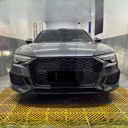 💕PARAURTI ANTERIORE ADATTO PER AUDI A6 C8 LOOK RS6 + SPLIITER💕