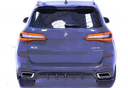 💕Diffusore BMW G05 2019+ -A X5M Sport V1 Style, Nero pianoforte lucido💕