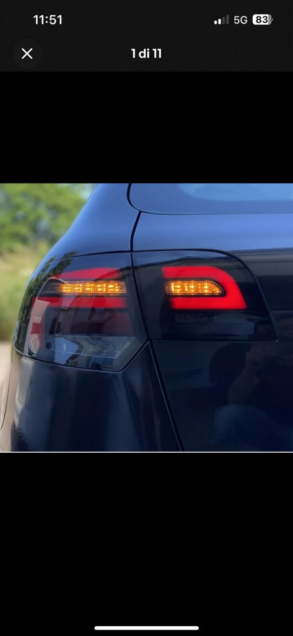 ⭐FARI POSTERIORE NERO ADATTO PER AUDI A3 8P RESTYLING ⭐