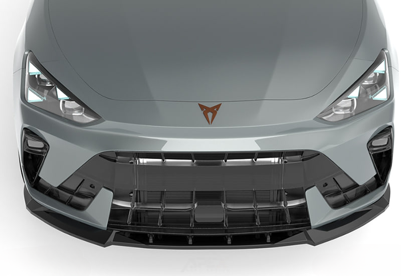💕Splitter Seat Cupra Leon Mk1 FL 2024 - Bumper Splitter Front, A  Cupra nero 💕