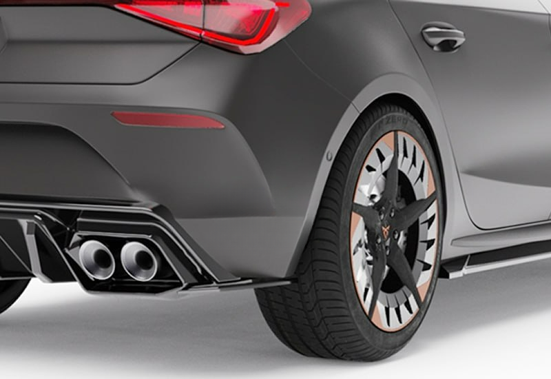 💕Flap Seat Cupra Leon Mk1 2020+ - Flap/Rear Side nero lucido💕