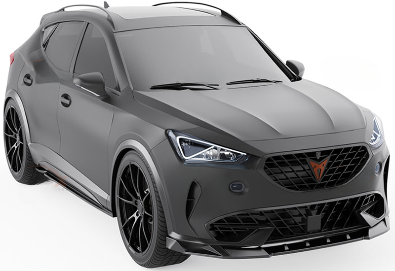 💕Splitter Seat Cupra Formentor Mk1 2020+ - Bumper Splitter Front, nero lucido💕