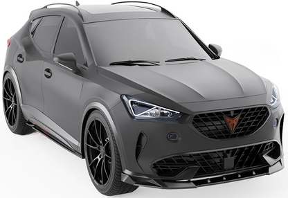 💕Splitter Seat Cupra Formentor Mk1 2020+ - Bumper Splitter Front, nero lucido💕