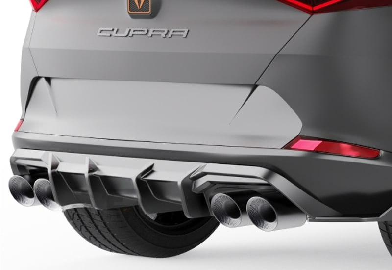 💕Diffusore Seat Cupra Formentor Mk1 2020+ - Diffuser/Rear nero lucido💕