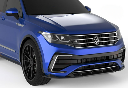 💕Splitter  VW Tiguan Mk2 FL 2020+ - Bumper Splitter/Front, nero lucido💕
