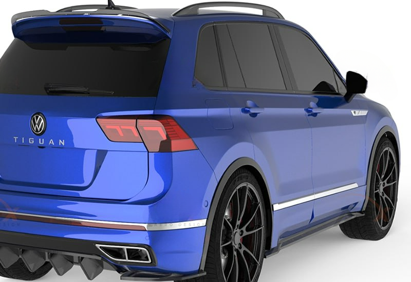 💕Sotto minigonne  VW Tiguan Mk2 FL 2020+ nero lucido💕