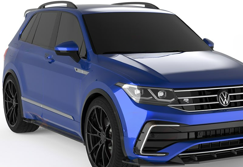 💕Sotto minigonne  VW Tiguan Mk2 FL 2020+ nero lucido💕
