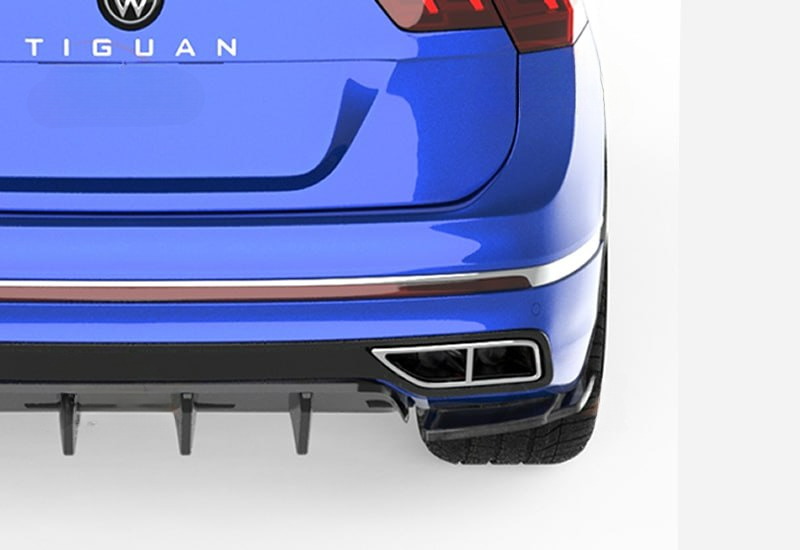 💕Flap VW Tiguan Mk2 FL 2020+ - Flap/Rear Side, A Plus nero lucido💕