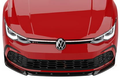 💕Splitter  VW Golf Mk8 2019+ - Bumper Splitter/Front,  nero lucido💕