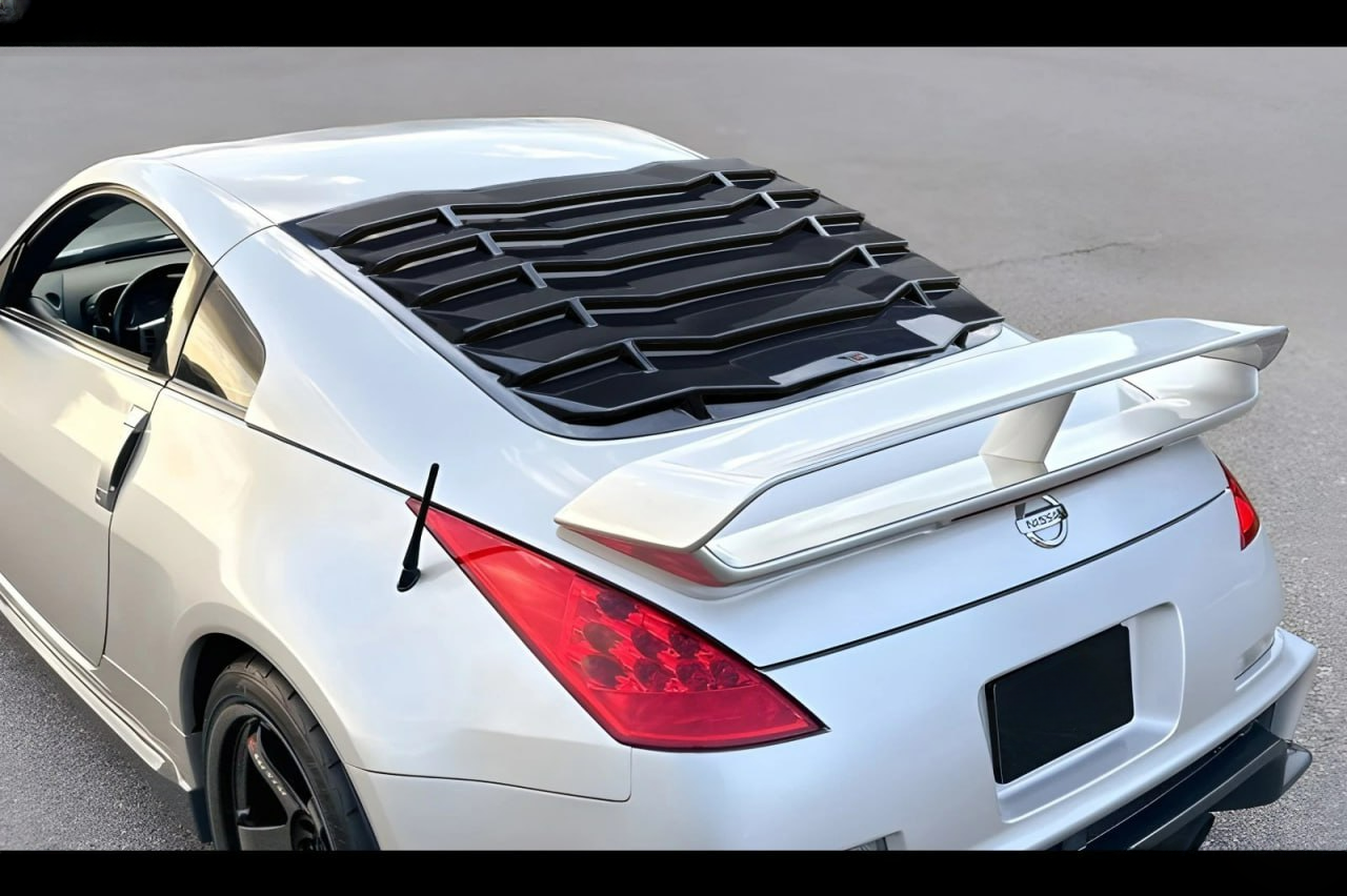 💕Louver lunotto posteriore nero lucido ABS per Nissan 350Z💕