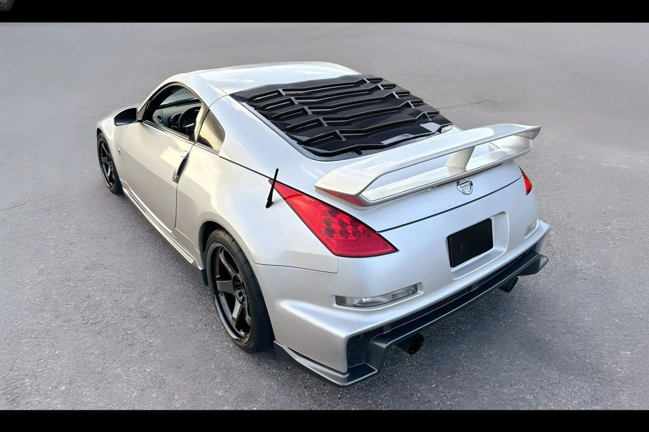💕Louver lunotto posteriore nero lucido ABS per Nissan 350Z💕