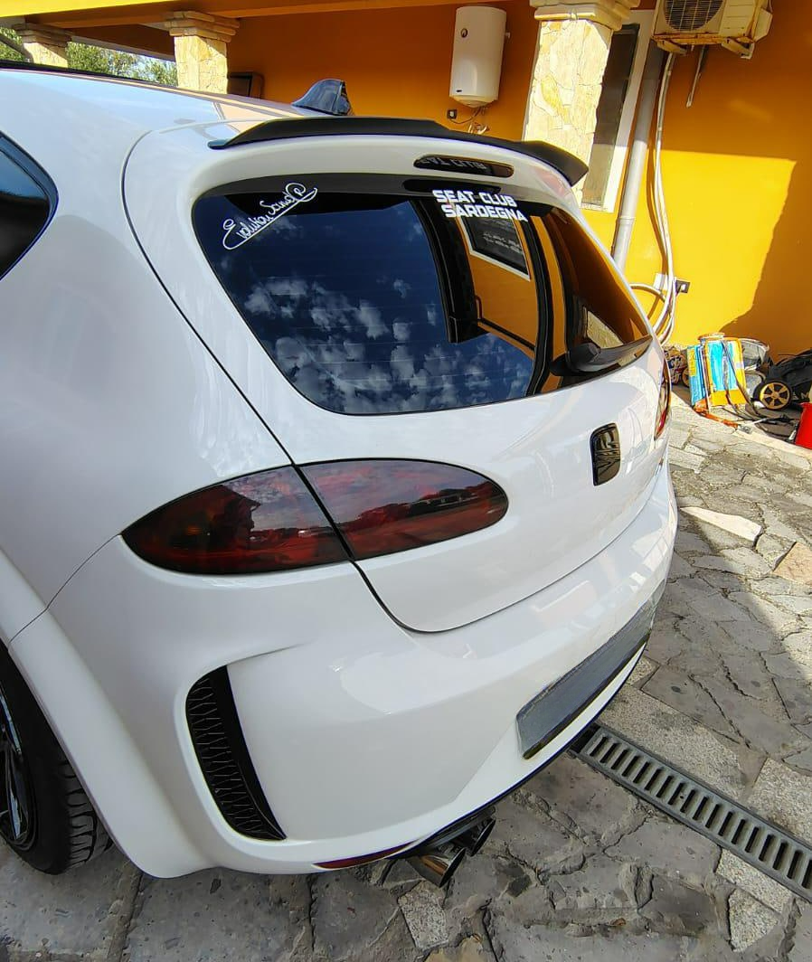 💕Spoiler ala aggiuntiva per seat leon 1P nero lucido  💕