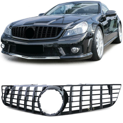 💕GRIGLIA  MERCEDES SL R230 2008-2011 LOOK GT NERO LUCIDO💕