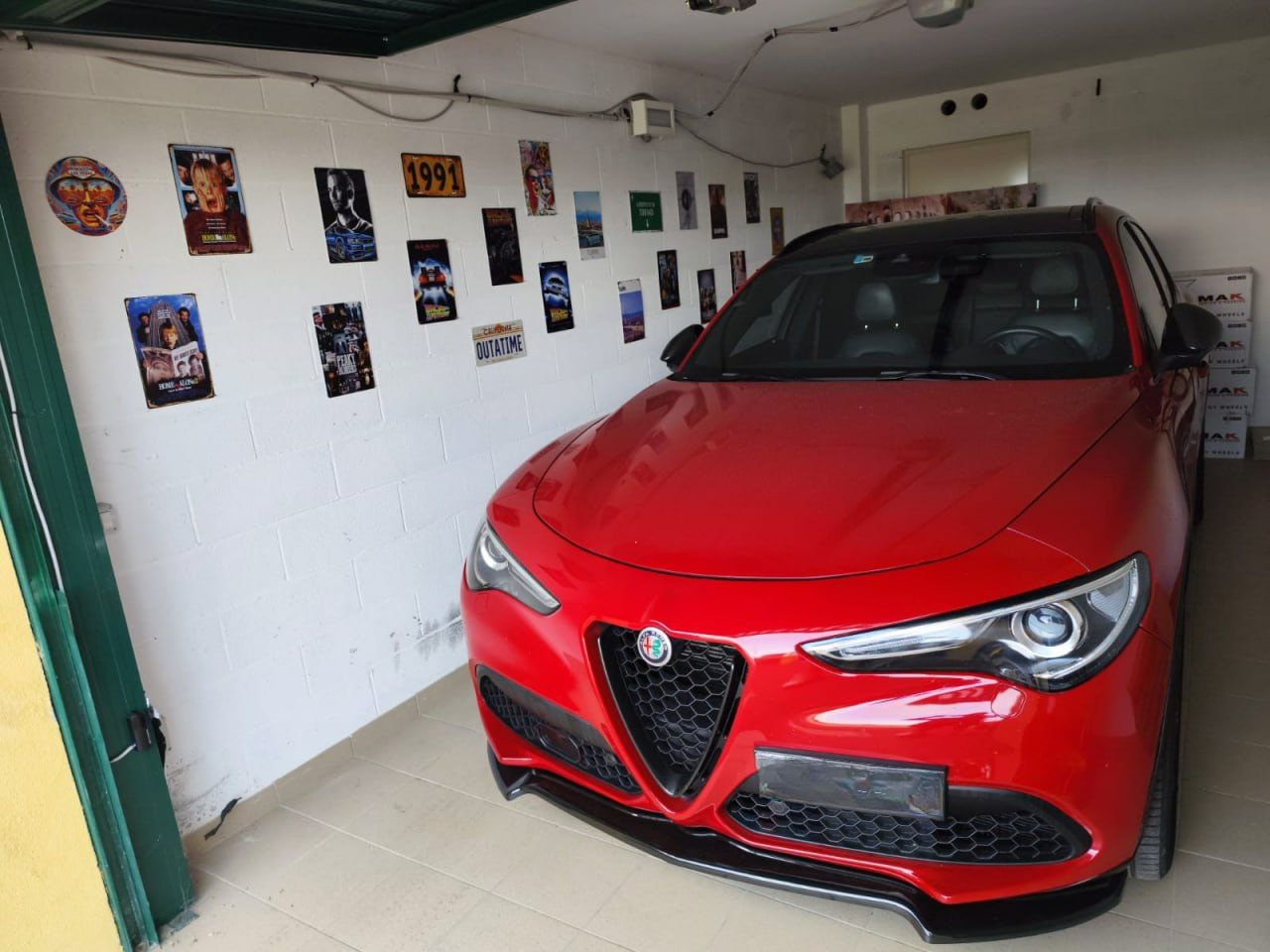 💕Art.0233 Splitter Alfa stelvio nero lucido  per alfa romeo look quadrifoglio💕