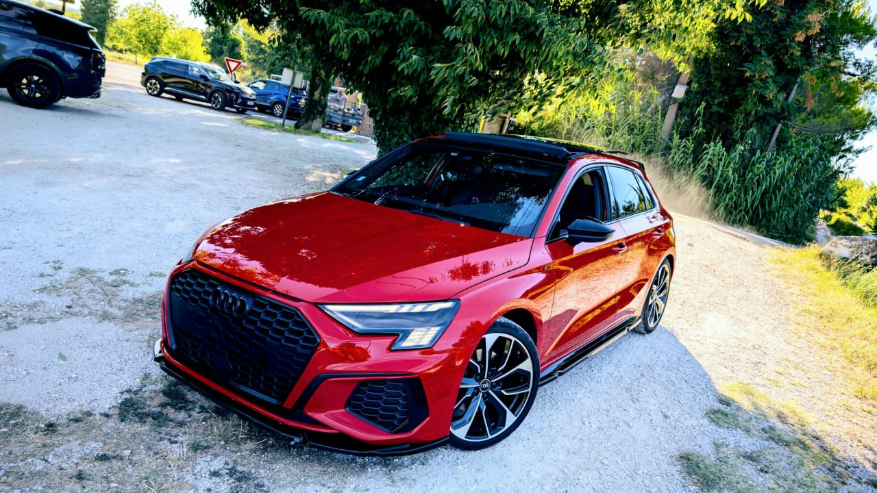 💕ART.2227 SOTTO MINIGONNE A3 8Y S3 2020-2024 (Sedan/Sportback) NERO LUCIDO💕