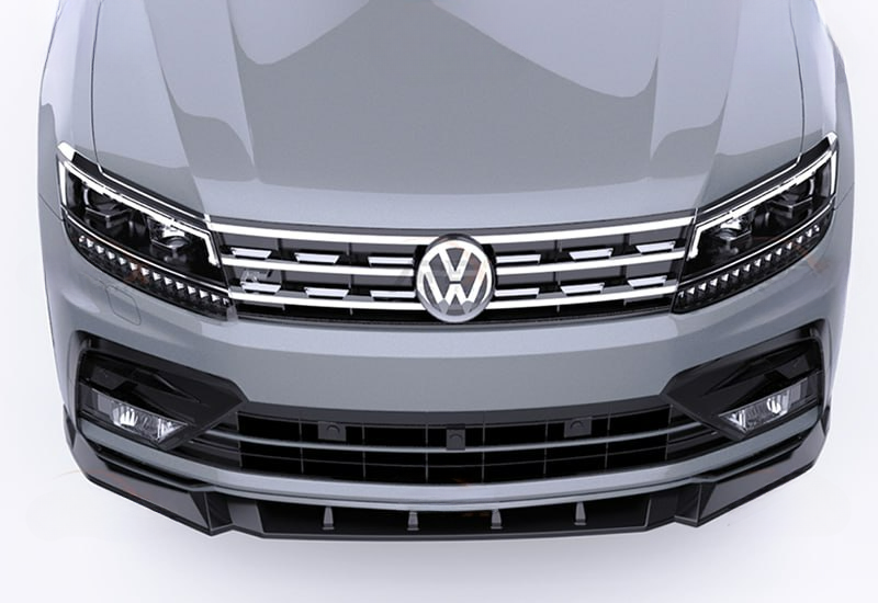💕VW Tiguan Mk2 2016+ - Bumper Splitter Front, R/R Line V1 Style💕