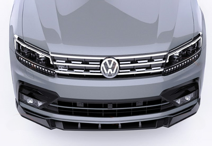 💕VW Tiguan Mk2 2016+ - Bumper Splitter Front, R/R Line V1 Style💕