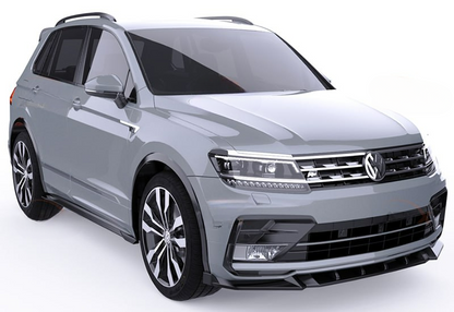 💕VW Tiguan Mk2 2016+ - Bumper Splitter Front, R/R Line V1 Style💕
