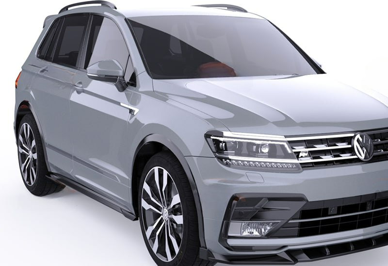 💕SOTTO MINIGONNE VW Tiguan Mk2 2016+, R/R Line V1 Style💕